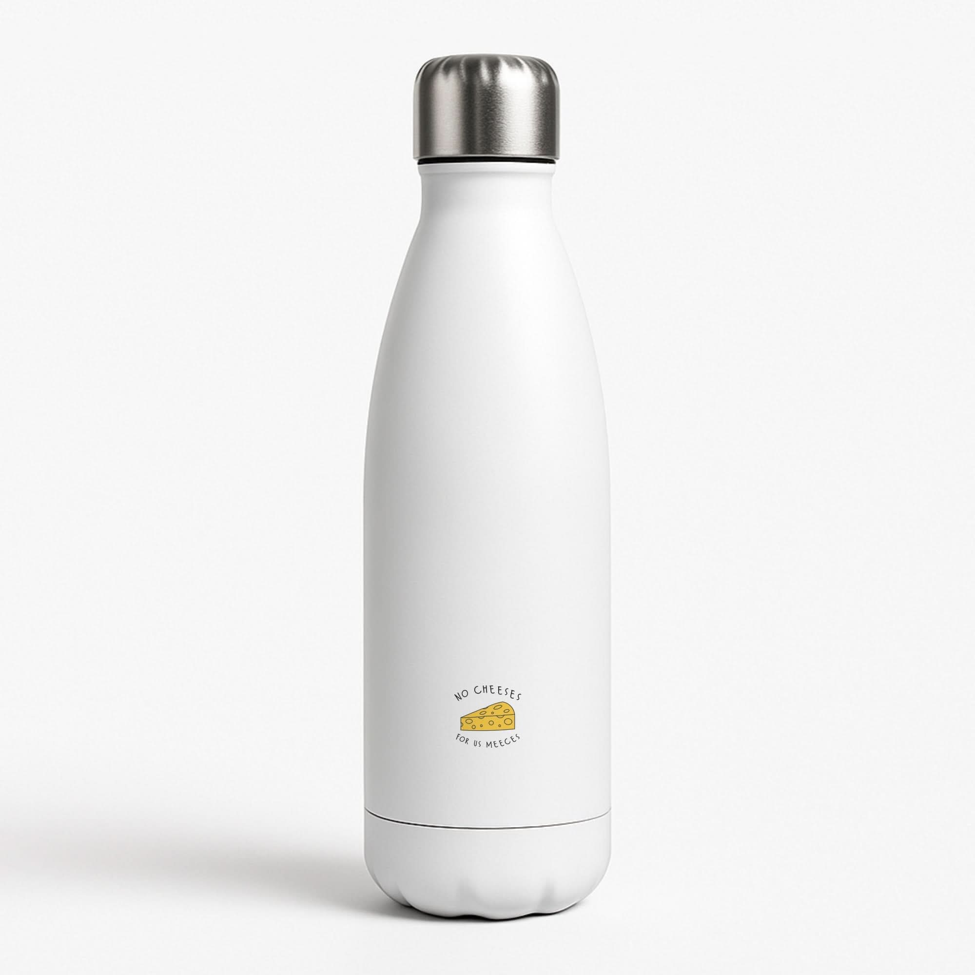 No Cheeses For Us Meeces Water Bottle