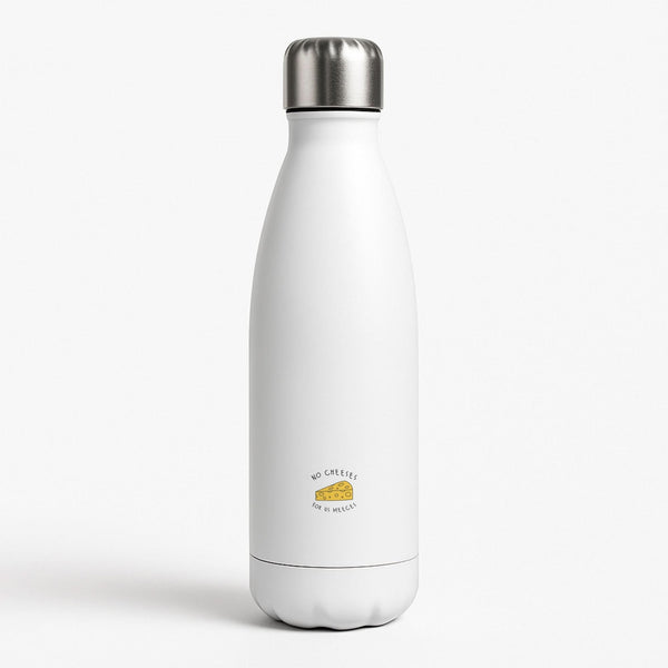 No Cheeses For Us Meeces White Water Bottle
