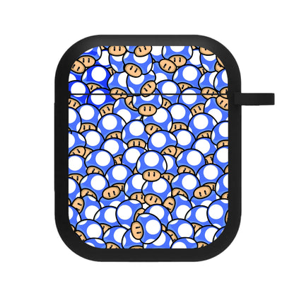 Mushroom Pattern - Dark Blue AirPods Case