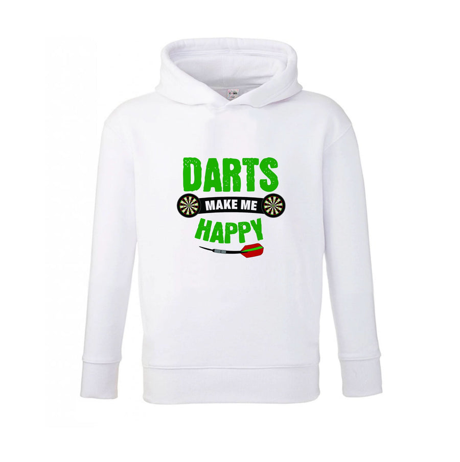 Darts Make Me Happy Kids Hoodie