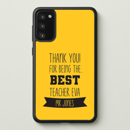 Thank You For Being The Best Teacher Galaxy S20 Case