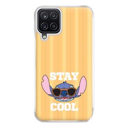 Stay Cool Blue Alien Galaxy A12 Case