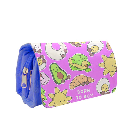 Born To Buy Plushy Pencil Case