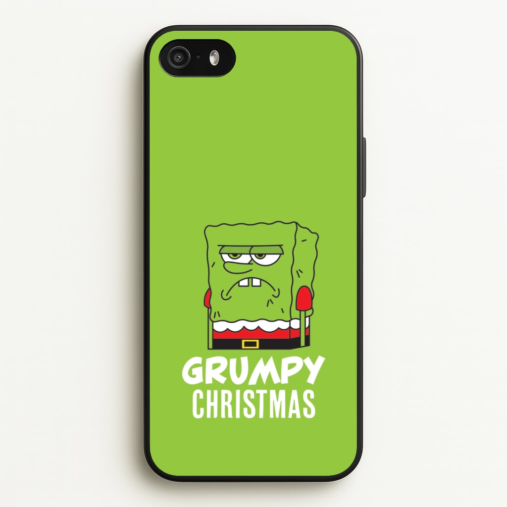 Grumpy Christmas Cartoon Sponge iPhone 5 / 5s / SE 2016 Case
