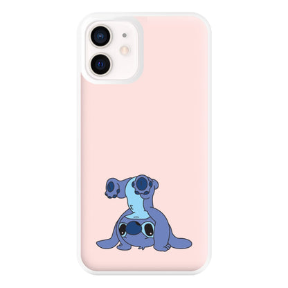 Cute Blue Alien Handstand iPhone 12 Mini Case