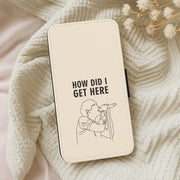 How Did I Get Here Outline Flip / Wallet Phone Case 5