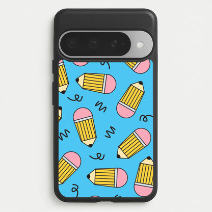 Pencils And Scribbles Pattern Google Pixel 10 Pro XL Case
