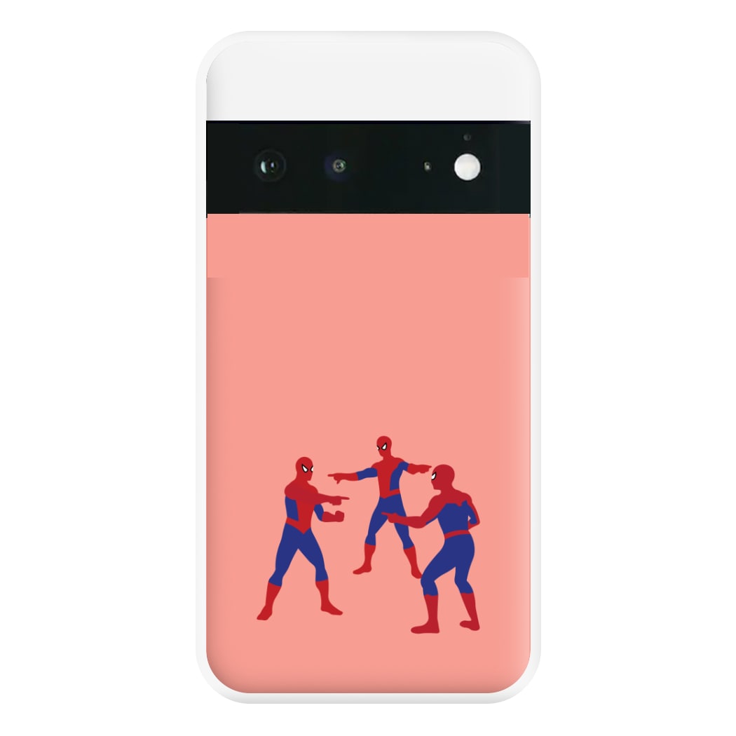 Spider Hero Pointing Meme Google Pixel 6a Case