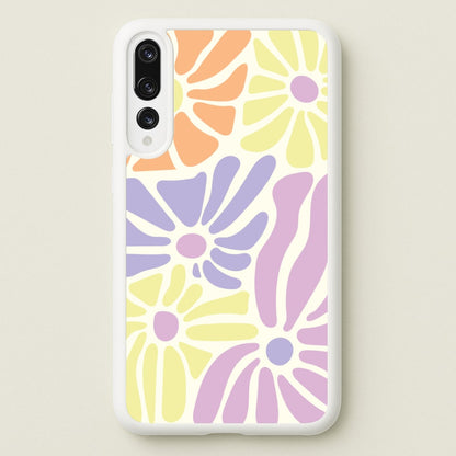 Pastel Abstract Flowers Huawei P20 Pro Case