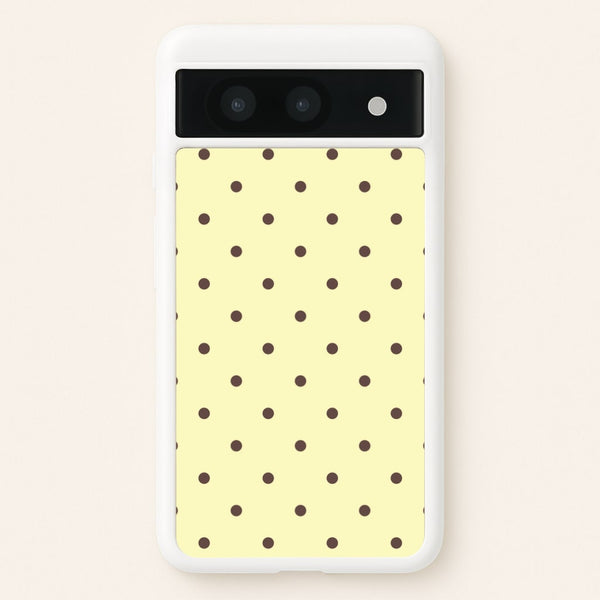 Vanilla & Chocolate Polka Dots Google Pixel 8a Case
