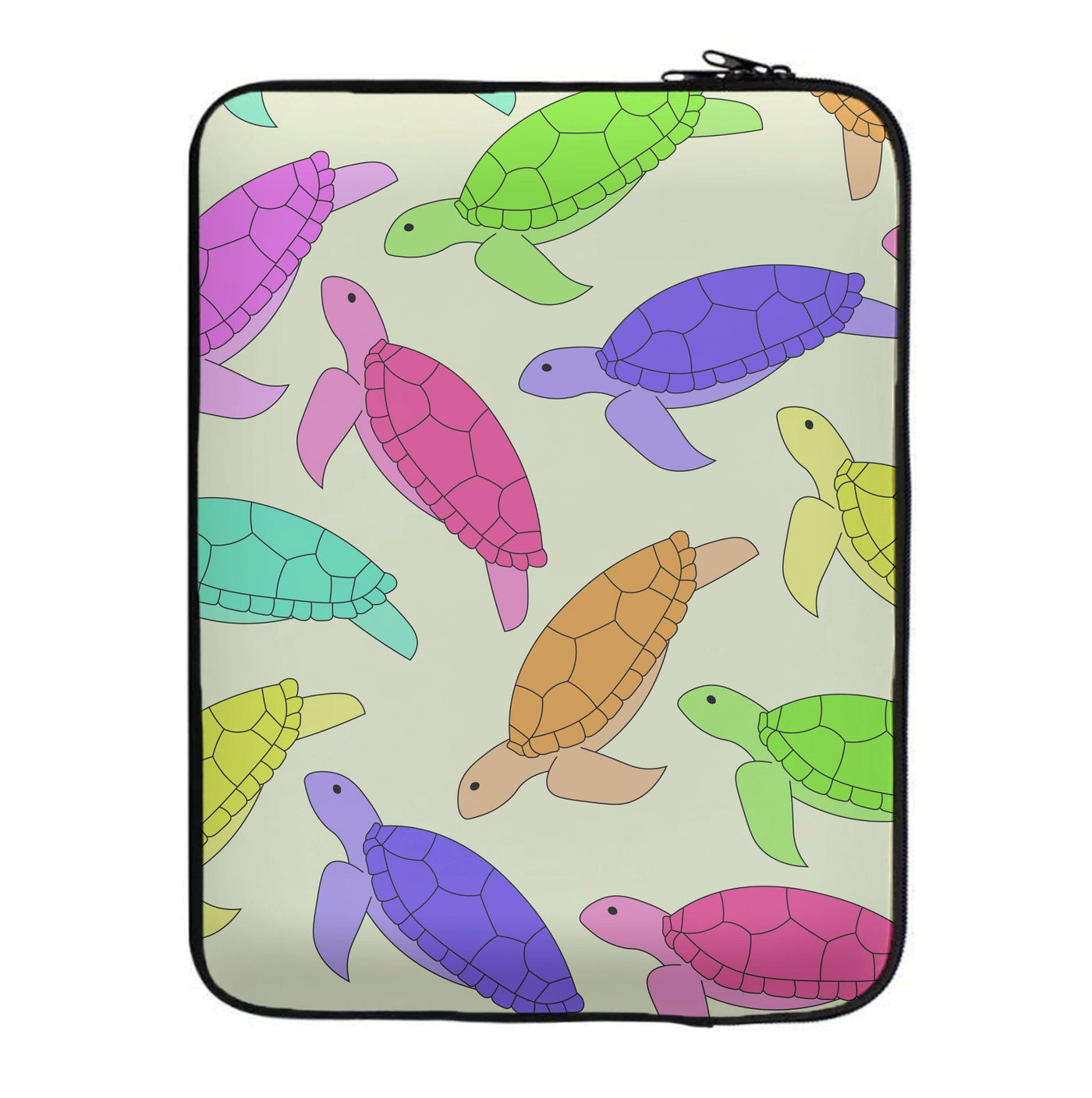 Multi Coloured Turtle Pattern - Sealife Laptop Sleeve