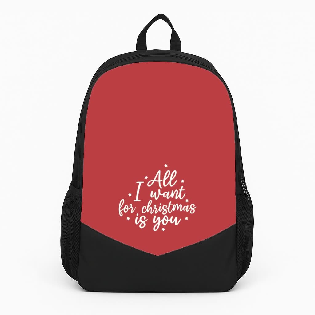 All I Want For Christmas Is You Stars Backpack