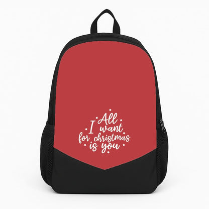 All I Want For Christmas Is You Stars Backpack