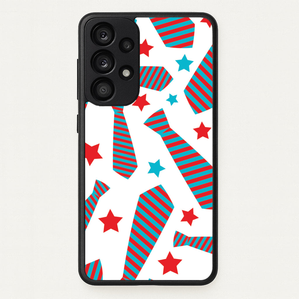 Tie And Stars Pattern Galaxy A33 Case