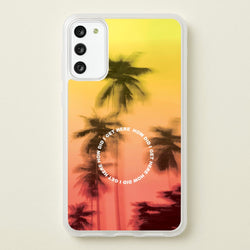 Palm Trees Circle Galaxy A41 Case