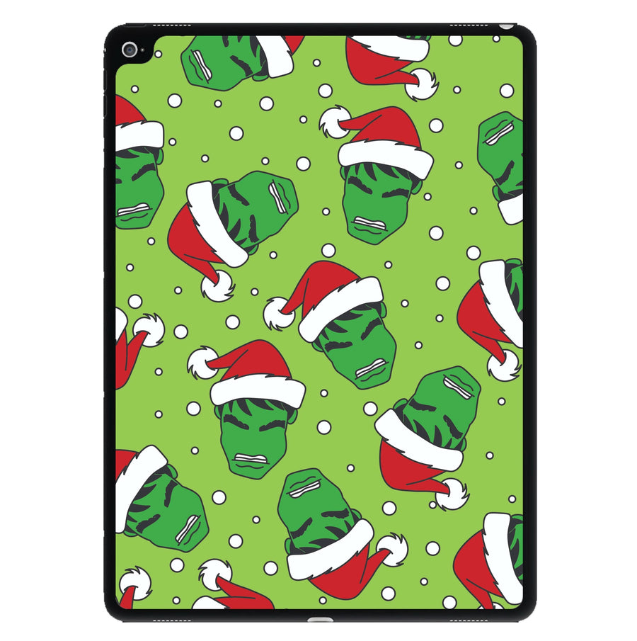 Green Christmas Pattern iPad Case