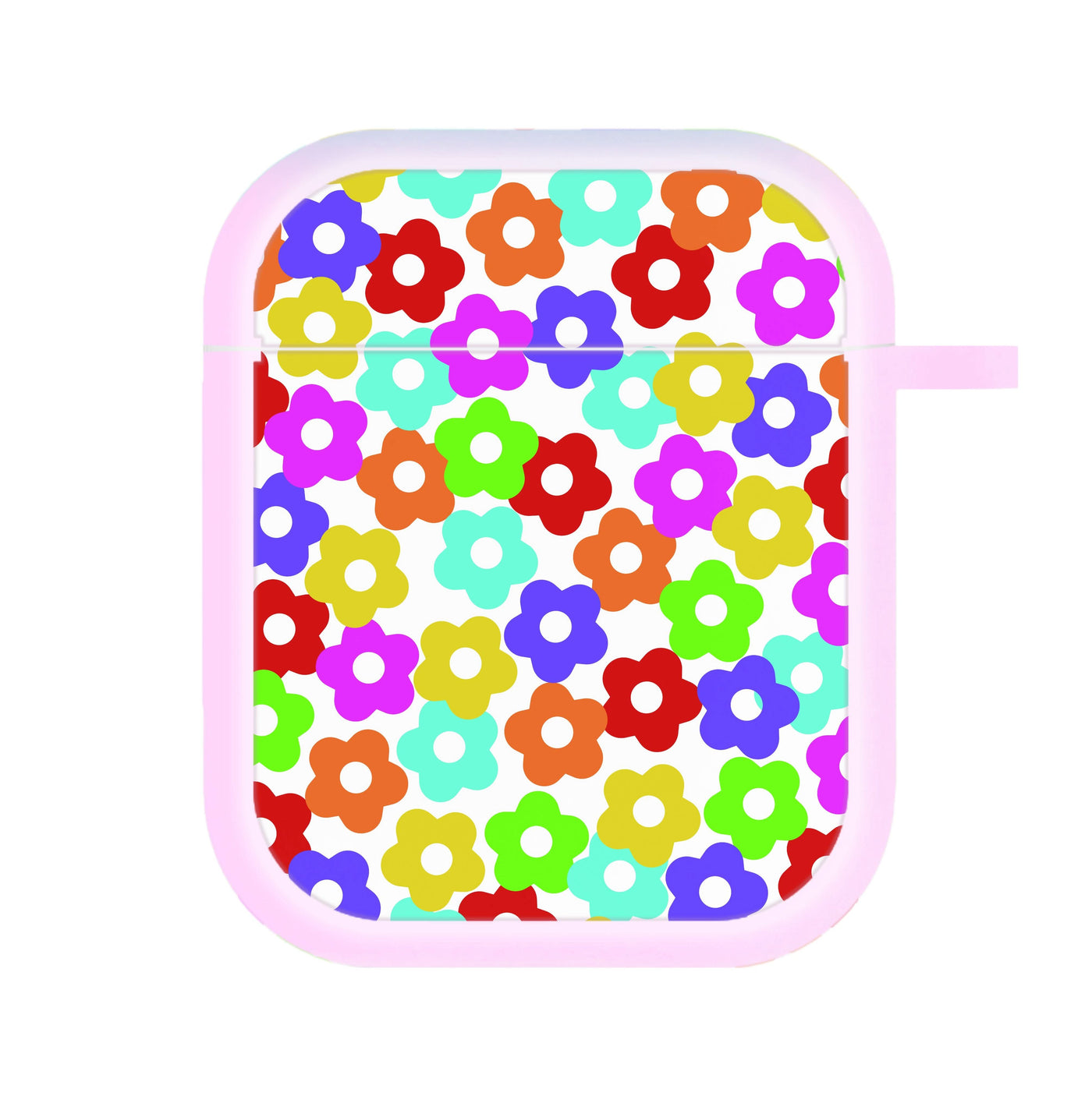 Rainbow Flowers AirPods Case