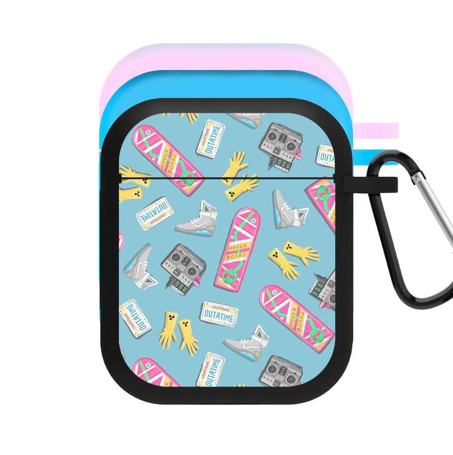 Back to the Future Pattern AirPods Case