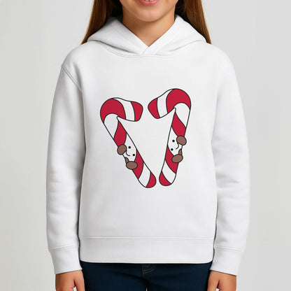 Christmas Candycane Plushies Girls Hoodie