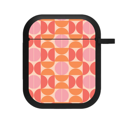 Retro Semi Circles Pattern AirPods Case