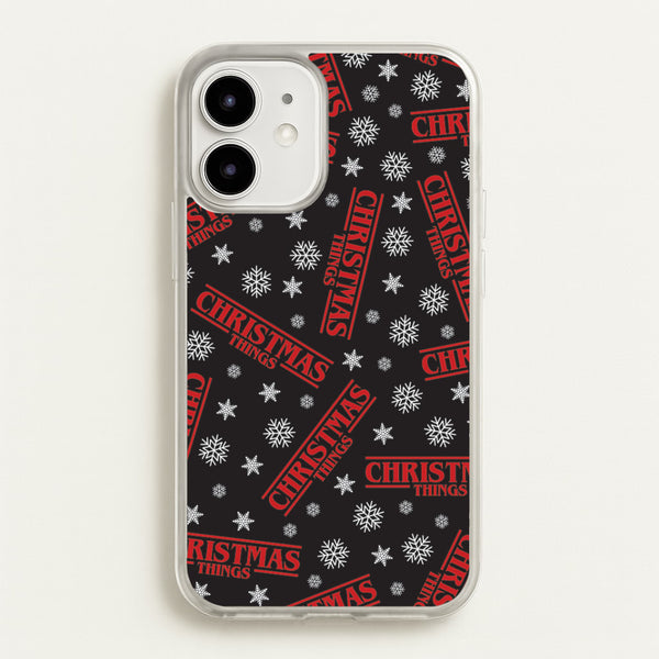 Christmas Things Snowflake Pattern iPhone 12 / 12 Pro Case
