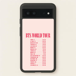 K-Pop Band World Tour List 2026 Google Pixel 7 Case