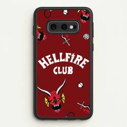 Hellfire Club Icons Collage Red Galaxy S10e Case