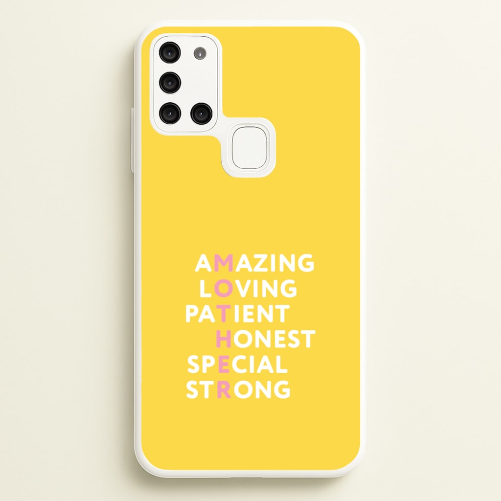 Mother Anagram Galaxy A21s Case