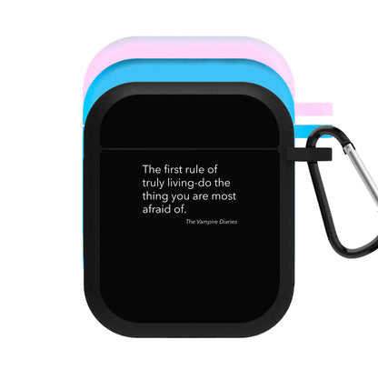 The First Rule Of Truly Living - VD AirPods Case