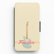 Blue Guitar Fender Flip / Wallet Phone Case 1