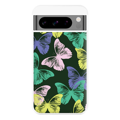 Colourful Butterfly Stamps Pattern Google Pixel 8 Pro Case