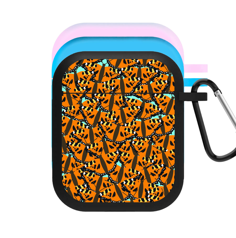 Orange Butterfly - Butterfly Patterns AirPods Case