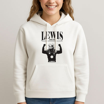 Lewis Red And Gold Womans Hooded Sweatshirt