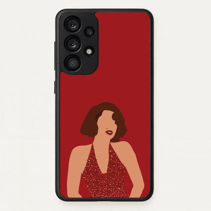 Red Sparkly Dress Galaxy A53 Case