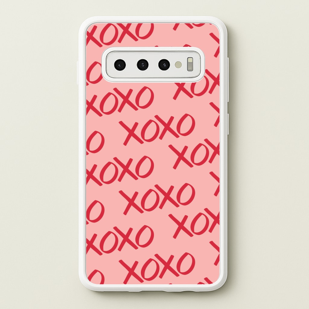 XOXO Pattern Galaxy S10 Case