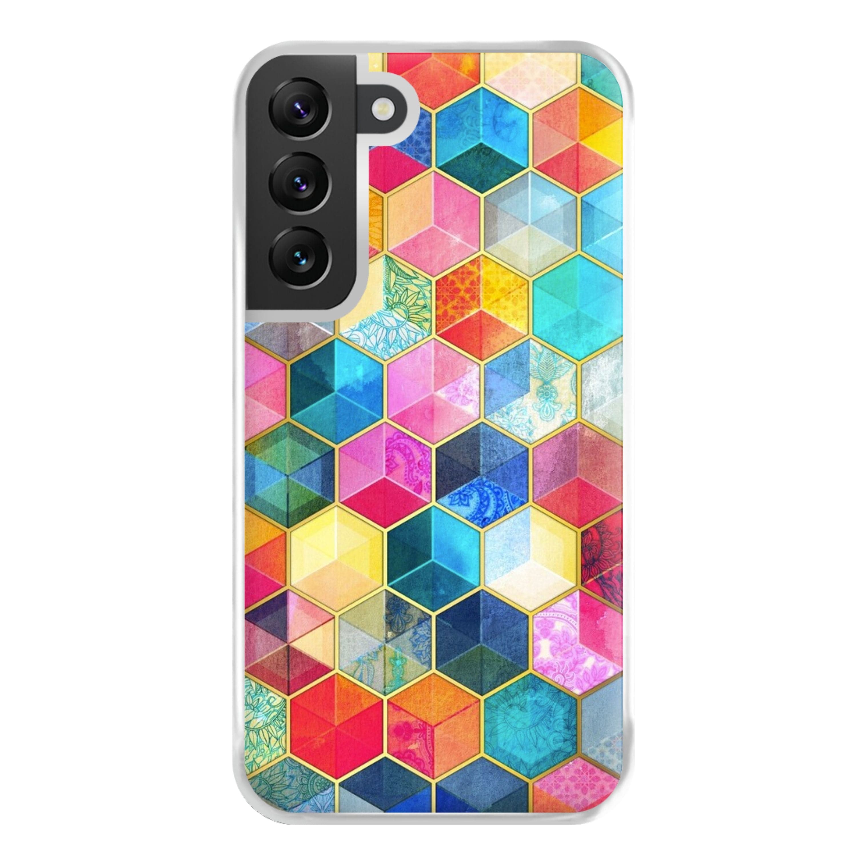 Colourful Honeycomb Pattern Phone Case