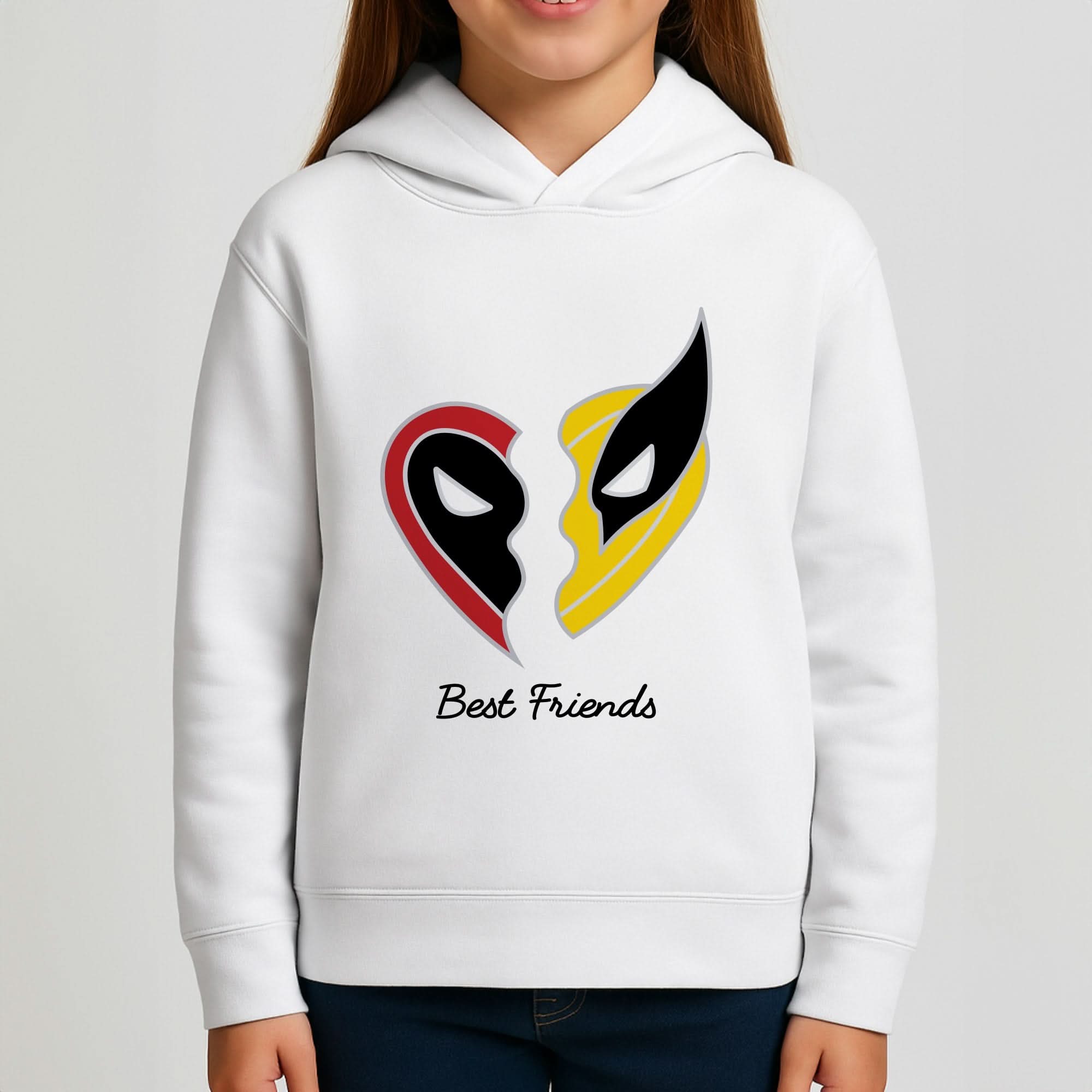 Superhero Best Friends Locket Girls Hoodie