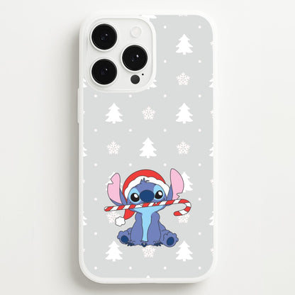 Cute Blue Alien Candycane iPhone 13 Pro Max Case
