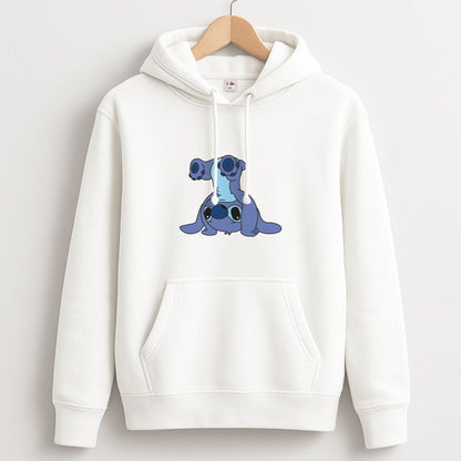 Cute Blue Alien Handstand Unisex Hoodie