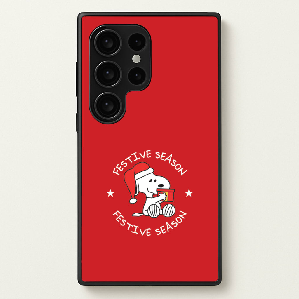 Cartoon Beagle Festive Season Galaxy S24 Ultra Case
