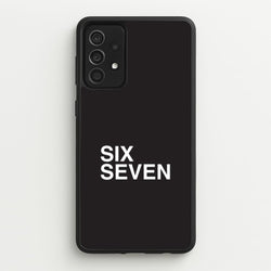 6 7 Black Galaxy A52 / A52s Case