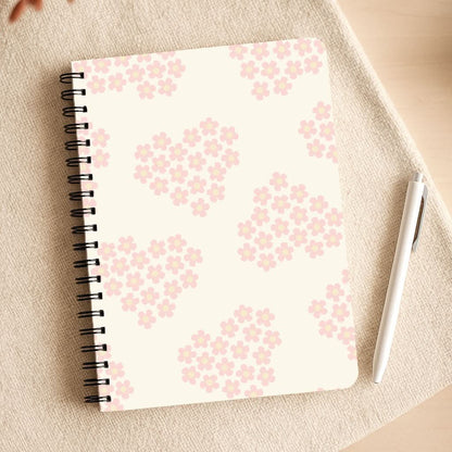 Flower Hearts Pattern Notepad