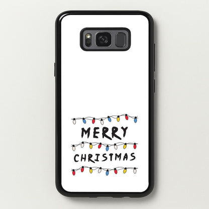 Merry Christmas String Lights Galaxy S8 Plus Case