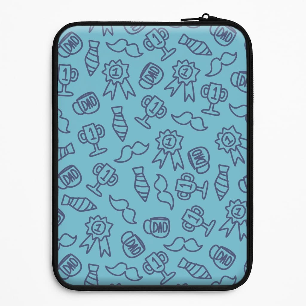 Dad Doodles Pattern Universal Laptop Sleeve