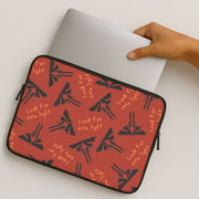 Look For The Light Firefly Pattern Laptop Sleeve 2