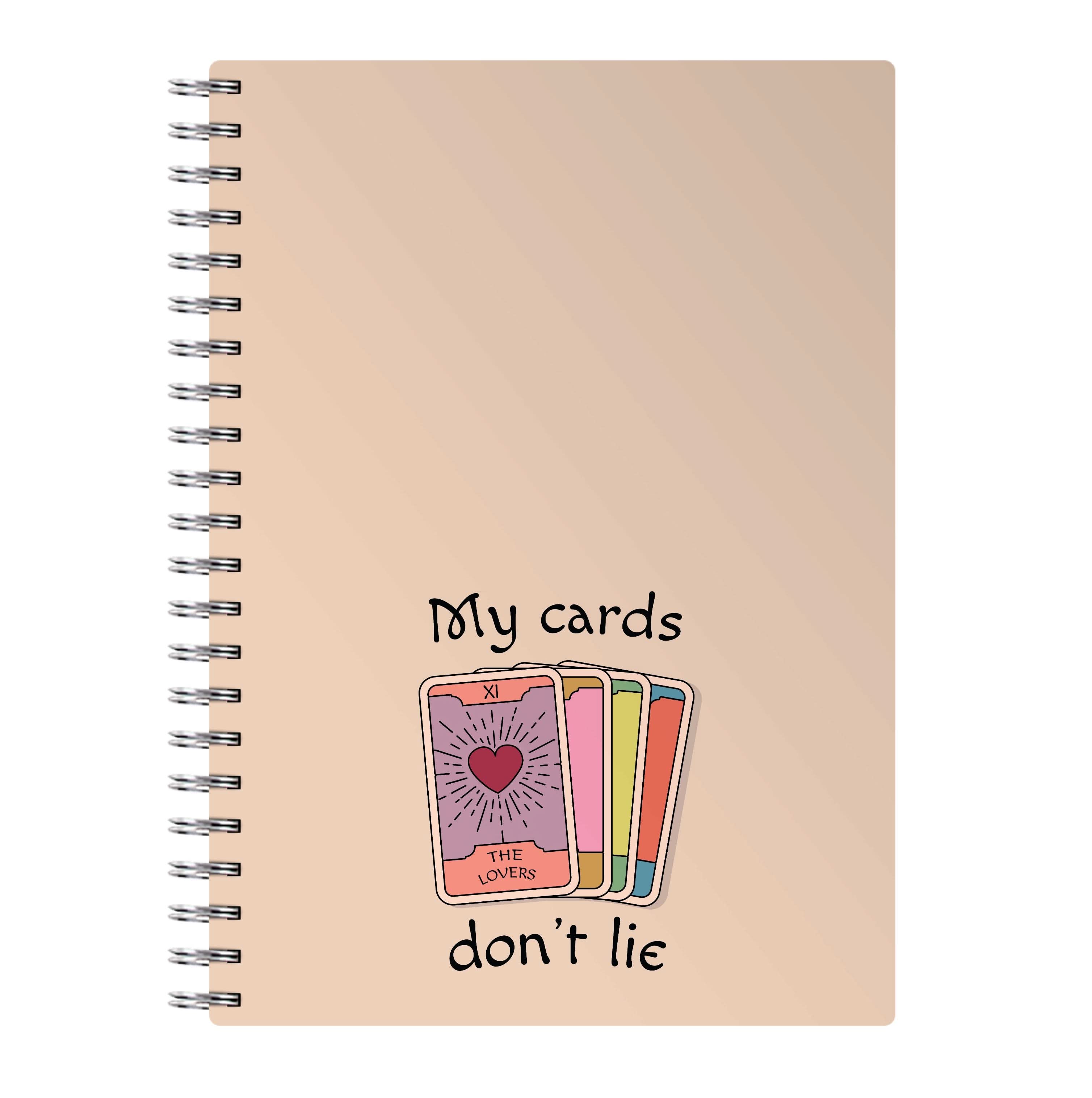 My Cards, Don't Lie Notebook