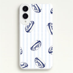 Dad Rugby Ball Pattern Galaxy S25 Edge Case