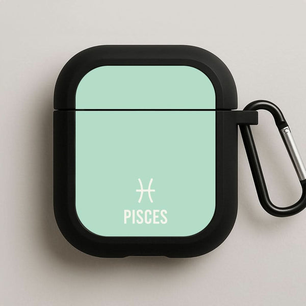 Pisces Pastel Zodiac Black AirPods Case