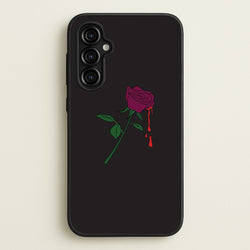 Dark Pink Rose Galaxy A54 Case