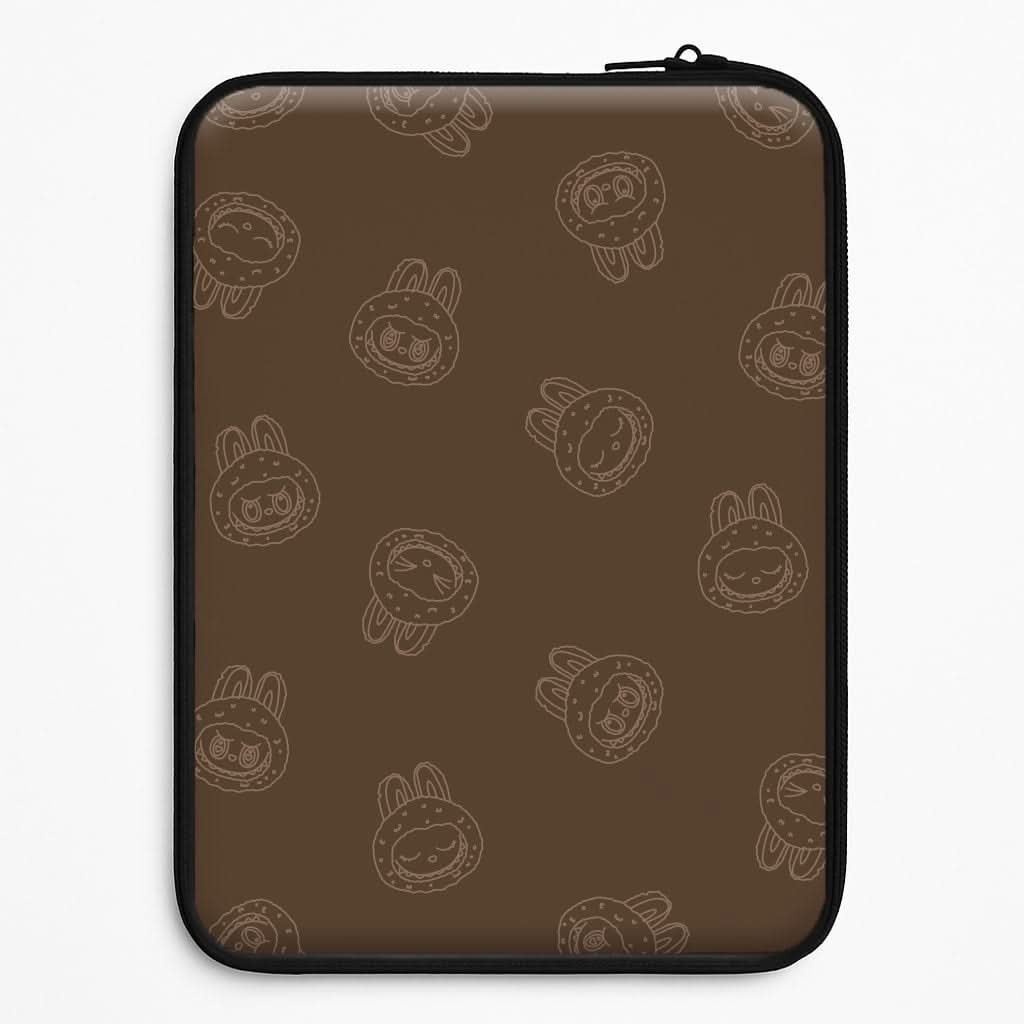 Monsters Outline Pattern I Laptop Sleeve